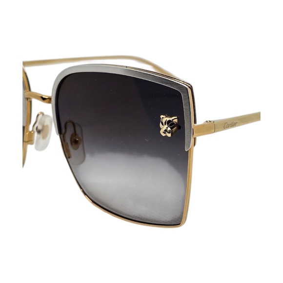 Elegant Gold and Black Sunglasses - Picture 4 of 10